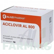 АЦИКЛОВИР (ACICLOVIR) 800 мг таблетки 35 шт - Ацикловир ALIUD PHARMA