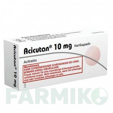 АЦИКУТАН (ACICUTAN) 10 мг капсулы 100 шт - Ацитретин DERMAPHARM