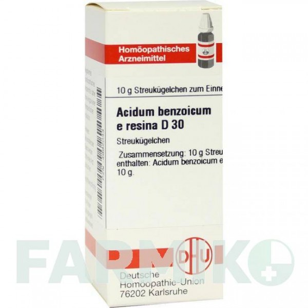АЦИДУМ БЕНЗОІКУМ (ACIDUM BENZOICUM) D 30 глобули 10 г - Гомеопатія DHU