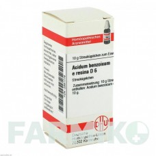 АЦИДУМ БЕНЗОИКУМ (ACIDUM BENZOICUM) D 6 глобули 10 г - Гомеопатия DHU