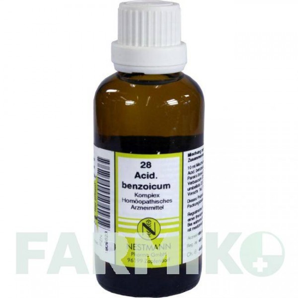 АЦИДУМ БЕНЗОИКУМ (ACIDUM BENZOICUM) раствор 50 мл - Гомеопатия NESTMANN PHARMA