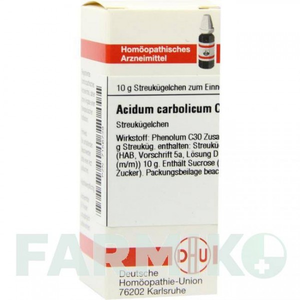 АЦИДУМ КАРБОЛИКУМ (ACIDUM CARBOLICUM) C 30 глобули 10 г - Гомеопатия DHU
