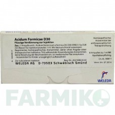 АЦИДУМ ФОРМИКА (ACIDUM FORMICAE) D 30 ампулы 8 шт - Гомеопатия WELEDA
