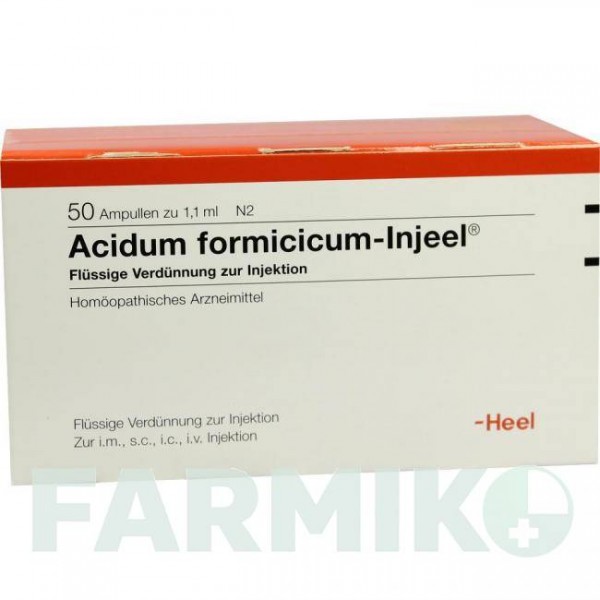 АЦИДУМ ФОРМИЦИКУМ (ACIDUM FORMICICUM) ампулы 50 шт - Гомеопатия BIOLOGISCHE HEILMITTEL HEEL