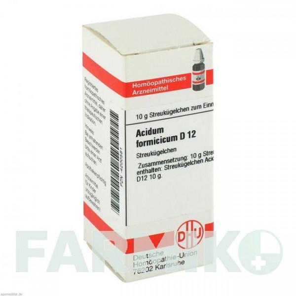 АЦИДУМ ФОРМИЦИКУМ (ACIDUM FORMICICUM) D 12 глобули 10 г - Гомеопатия DHU