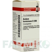 АЦИДУМ ФОРМІЦИКУМ (ACIDUM FORMICICUM) D 200 глобули 10 г - Гомеопатія DHU