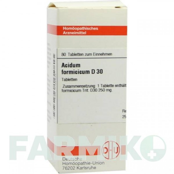 АЦИДУМ ФОРМІЦИКУМ (ACIDUM FORMICICUM) D 30 таблетки 80 шт - Гомеопатія DHU