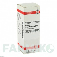 АЦИДУМ ГІДРОХЛОРИКУМ (ACIDUM HYDROCHLORICUM) D 12 розчин 20 мл - Гомеопатія DHU