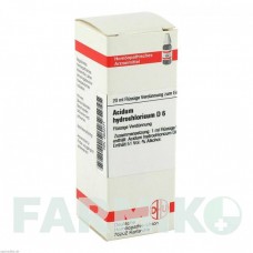 АЦИДУМ ГІДРОХЛОРИКУМ (ACIDUM HYDROCHLORICUM) D 6 розчин 20 мл - Гомеопатія DHU