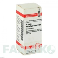 АЦИДУМ ГИДРОФЛЮОРИКУМ (ACIDUM HYDROFLUORICUM) C 30 глобули 10 г - Гомеопатия DHU