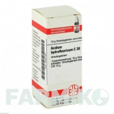 АЦИДУМ ГИДРОФЛЮОРИКУМ (ACIDUM HYDROFLUORICUM) C 30 глобули 10 г - Гомеопатия DHU