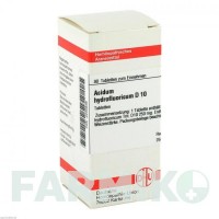 АЦИДУМ ГІДРОФЛЮОРИКУМ (ACIDUM HYDROFLUORICUM) D 10 таблетки 80 шт - Гомеопатія DHU