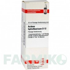 АЦИДУМ ГИДРОФЛЮОРИКУМ (ACIDUM HYDROFLUORICUM) D 12 раствор 20 мл - Гомеопатия DHU