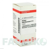 АЦИДУМ ГІДРОФЛЮОРИКУМ (ACIDUM HYDROFLUORICUM) D 12 таблетки 80 шт - Гомеопатія DHU