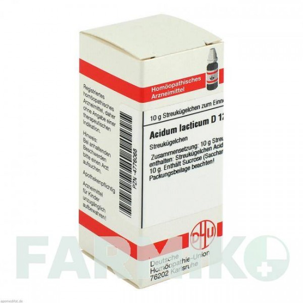 АЦИДУМ ЛАКТИКУМ (ACIDUM LACTICUM) D 12 глобули 10 г - Гомеопатія DHU