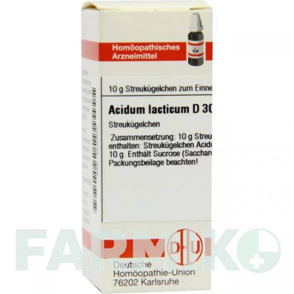 АЦИДУМ ЛАКТИКУМ (ACIDUM LACTICUM) D 30 глобули 10 г - Гомеопатія DHU