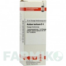 АЦИДУМ ЛАКТИКУМ (ACIDUM LACTICUM) D 4 розчин 20 мл - Гомеопатія DHU