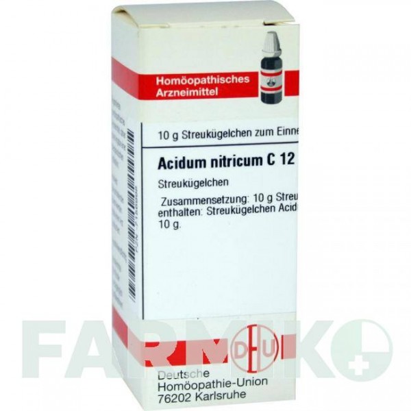 АЦИДУМ НИТРИКУМ (ACIDUM NITRICUM) C 12 глобули 10 г - Гомеопатия DHU