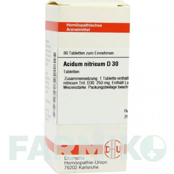 АЦИДУМ НІТРИКУМ (ACIDUM NITRICUM) D 30 таблетки 80 шт - Гомеопатія DHU