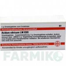АЦИДУМ НИТРИКУМ (ACIDUM NITRICUM) LM XXX глобули 5 г - Гомеопатия DHU