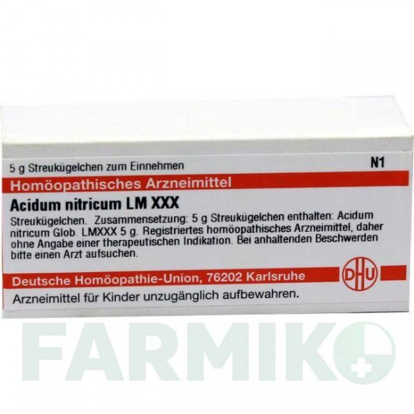 АЦИДУМ НИТРИКУМ (ACIDUM NITRICUM) LM XXX глобули 5 г - Гомеопатия DHU