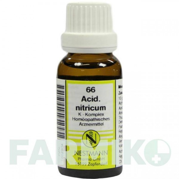 АЦИДУМ НИТРИКУМ (ACIDUM NITRICUM) раствор 20 мл - Гомеопатия NESTMANN PHARMA