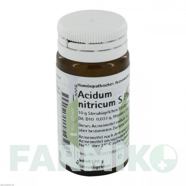 АЦИДУМ НИТРИКУМ (ACIDUM NITRICUM) глобули 20 г - Гомеопатия PHONIX LABORATORIUM