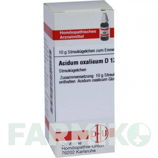 АЦИДУМ ОКСАЛІКУМ (ACIDUM OXALICUM) D 12 глобули 10 г - Гомеопатія DHU