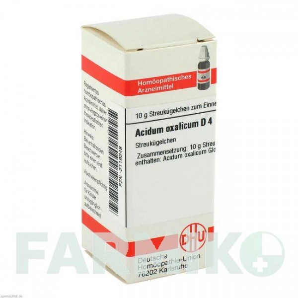 АЦИДУМ ОКСАЛІКУМ (ACIDUM OXALICUM) D 4 глобули 10 г - Гомеопатія DHU