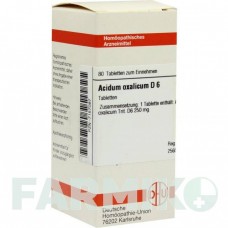 АЦИДУМ ОКСАЛИКУМ (ACIDUM OXALICUM) D 6 таблетки 80 шт - Гомеопатия DHU