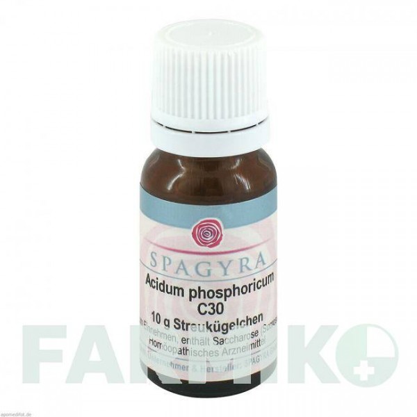 АЦИДУМ ФОСФОРИКУМ (ACIDUM PHOSPHORICUM) C 30 глобули 10 г - Гомеопатия SPAGYRA
