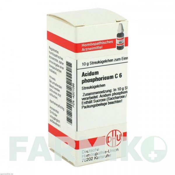 АЦИДУМ ФОСФОРИКУМ (ACIDUM PHOSPHORICUM) C 6 глобули 10 г - Гомеопатия DHU
