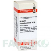АЦИДУМ ФОСФОРИКУМ (ACIDUM PHOSPHORICUM) D 30 глобули 10 г - Гомеопатия DHU