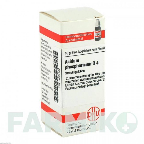 АЦИДУМ ФОСФОРИКУМ (ACIDUM PHOSPHORICUM) D 4 глобули 10 г - Гомеопатия DHU