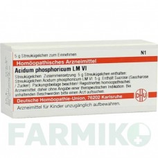 АЦИДУМ ФОСФОРИКУМ (ACIDUM PHOSPHORICUM) LM VI глобули 5 г - Гомеопатия DHU