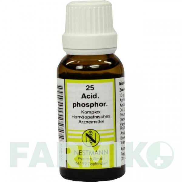 АЦИДУМ ФОСФОРИКУМ (ACIDUM PHOSPHORICUM) раствор 20 мл - Гомеопатия NESTMANN PHARMA
