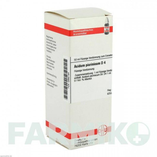 АЦИДУМ ПІКРИНІКУМ (ACIDUM PICRINICUM) D 4 розчин 50 мл - Гомеопатія DHU