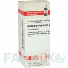 АЦИДУМ САЛИЦИЛИКУМ (ACIDUM SALICYLICUM) D 4 глобули 10 г - Гомеопатия DHU