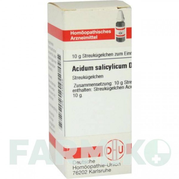 АЦИДУМ САЛИЦИЛИКУМ (ACIDUM SALICYLICUM) D 4 глобули 10 г - Гомеопатия DHU