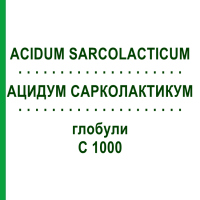 АЦИДУМ САРКОЛАКТИКУМ (ACIDUM SARCOLACTICUM) C 1000 глобули 10 г - Гомеопатія DHU