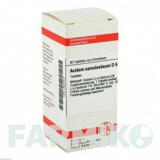 АЦИДУМ САРКОЛАКТИКУМ (ACIDUM SARCOLACTICUM) D 6 таблетки 80 шт - Гомеопатія DHU