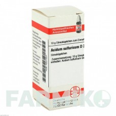 АЦИДУМ СУЛЬФУРИКУМ (ACIDUM SULFURICUM) D 30 глобули 10 г - Гомеопатия DHU