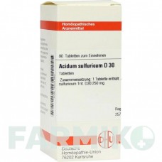 АЦИДУМ СУЛЬФУРИКУМ (ACIDUM SULFURICUM) D 30 таблетки 80 шт - Гомеопатия DHU