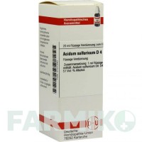 АЦИДУМ СУЛЬФУРИКУМ (ACIDUM SULFURICUM) D 4 раствор 20 мл - Гомеопатия DHU