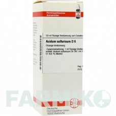 АЦИДУМ СУЛЬФУРИКУМ (ACIDUM SULFURICUM) D 6 раствор 50 мл - Гомеопатия DHU