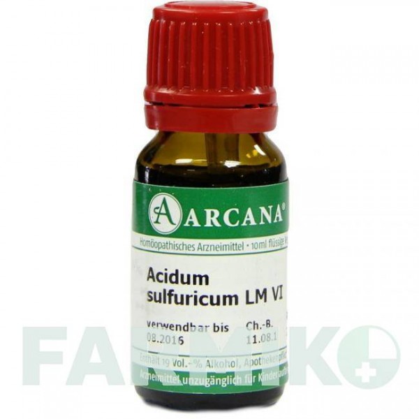 АЦИДУМ СУЛЬФУРИКУМ (ACIDUM SULFURICUM) LM 6 раствор 10 мл - Гомеопатия ARCANA DR.SEWERIN