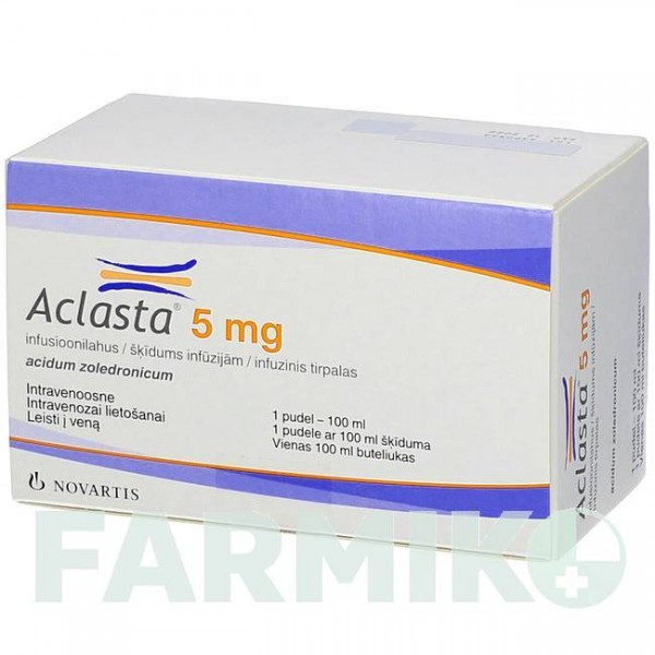 АКЛАСТА (ACLASTA) 5 мг раствор 100 мл - Золедроновая кислота ACA MULLER-ADAG PHARMA
