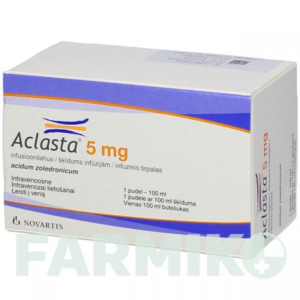 АКЛАСТА (ACLASTA) 5 мг раствор 100 мл - Золедроновая кислота EUROPEAN PHARMA