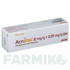 АКНАТАК (ACNATAC) 10 мг/г + 0,25 мг/г гель 60 г - Витамин A (Ретинол), Другое MEDA PHARMA