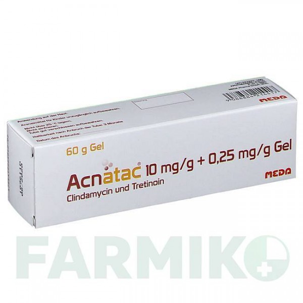 АКНАТАК (ACNATAC) 10 мг/г + 0,25 мг/г гель 60 г - Витамин A (Ретинол), Другое MEDA PHARMA